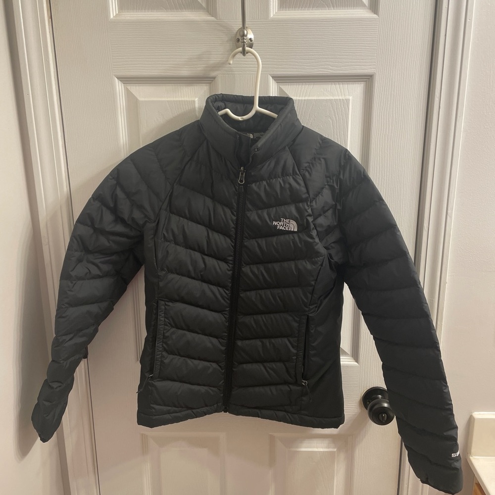 The North Face Women's Full Zip 550 Down Puffer Jacket Black Size Small